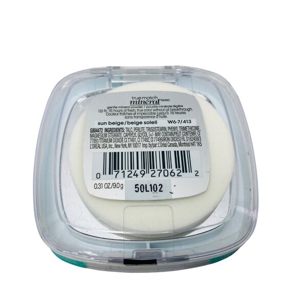 LOréal True Match Mineral Gentle Powder 0.31 Oz Sun Beige W6-7 413 - Picture 2 of 2